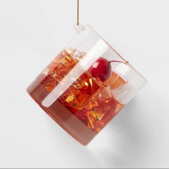 New 2025 Old Fashioned Cocktail Christmas Tree Ornament - Wondershop - Picture 1 of 4